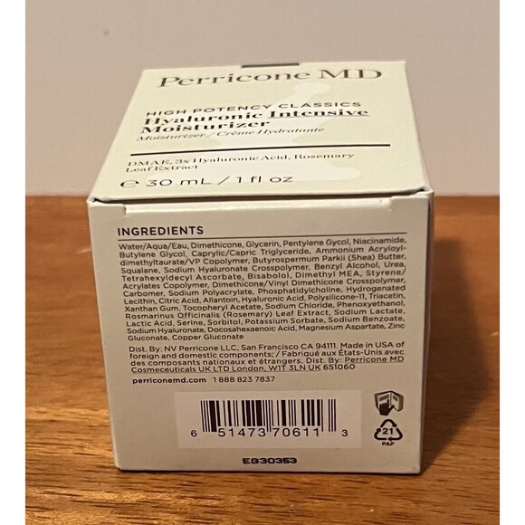 Perricone MD High Potency Classics Hyaluronic Intensive Moisturizer 1 oz 30mL - Picture 7 of 7